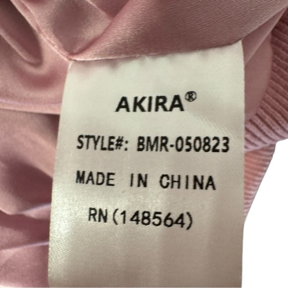 Akira Pink Metallic Bubble Sleeve Cropped Jacket Size XL – Runs Small - Picture 9 of 11